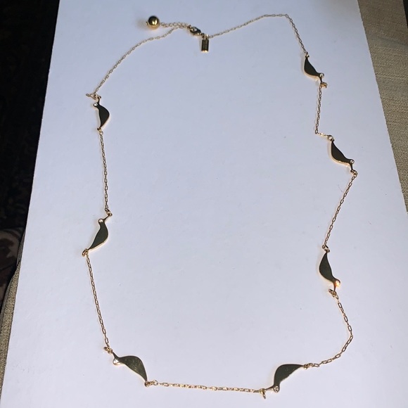 KATE SPADE • Gold Piper Bird Long Necklace - Picture 4 of 9